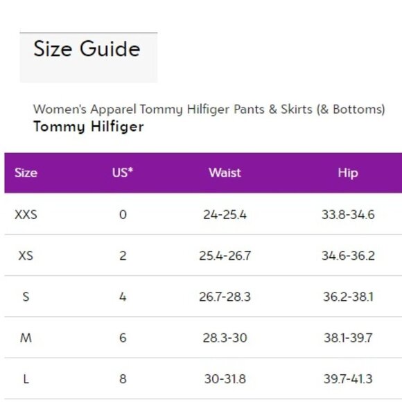 Tommy Hilfiger Women's Relaxed Fit Hampton Chino Pant, Slim Size 4 - Picture 6 of 6